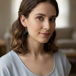 Fashion Jewelry Elegant Black Drop Earrings (New)